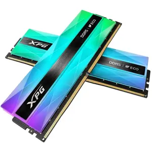 Adata XPG Lancer Neon RGB (2 x 16GB, 6000 MHz, DDR5-RAM, DIMM), RAM, Silber, Grau