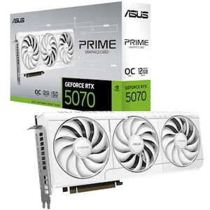 ASUS Prime GeForce RTX 5070 OC White - 12GB GDDR7, HDMI, 3x DP