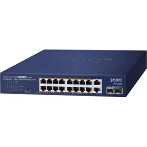 PLANET 16-Port 10/100/1000T 802.3at, Unmanaged, Gigabit Ethernet (10/1...