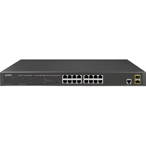 PLANET GS-4210-16T2S, Managed, L2/L4, Gigabit Ethernet (10/100/1000), ...