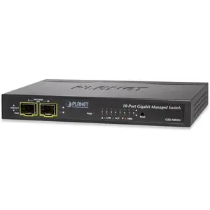 PLANET GSD-1002M, Managed, L2/L4, Gigabit Ethernet (10/100/1000), Voll...