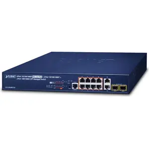 PLANET GS-5220-8P2T2S, Managed, L2+, Gigabit Ethernet (10/100/1000), P...