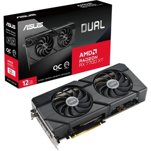 ASUS Dual Radeon RX 7700 XT OC Edition 12GB GDDR6 Gaming Grafikkarte