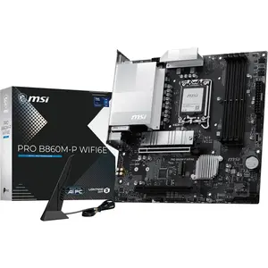 MSI Pro B860M-P Wifi6E B860, mATX, DDR5   Mainboard   Intel Sockel 1851 (Core Ultra 100 & 200)