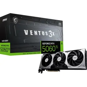 MSI VENTUS GeForce RTX 5060 TI 16G 3X OC, GeForce RTX 5060 Ti, 16 GB, ...
