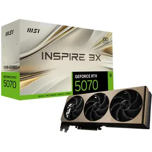 MSI GeForce RTX 5070 INSPIRE 3X OC (12 GB, GDDR7), Grafikkarte, Beige günstig