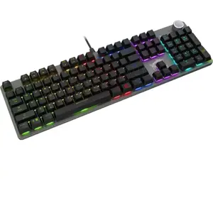 MSI FORGE GK320 RGB Gaming-Tastatur (kabelgebunden) mit roten Hot-Swap...