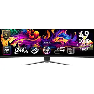 MSI MPG 491CQPXDE QD-OLED (5120 x 1440 Pixel, 49"), Monitor, Schwarz