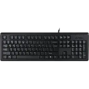 A4Tech KR-92, Volle Größe (100%), Kabelgebunden, USB, QWERTY, Schwarz