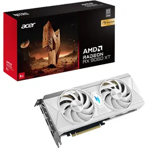 Acer Nitro AMD RX9060 XT OC 8GB WHITE (8 GB, GDDR6), Grafikkarte, Weis... günstig