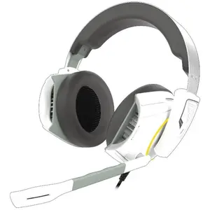 GAMDIAS HEPHAESTUS E1, Kabelgebunden, Gaming, Kopfhörer, Weiß, Gelb