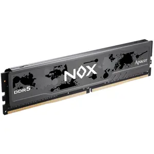 Apacer 16 GB DDR5 6000MHz Nox Schwarz (1 x 16GB, 6000 MHz, DDR5-RAM, DIMM), RAM, Schwarz