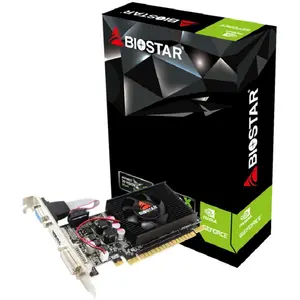 Biostar GeForce 210 (1 GB, GDDR3), Grafikkarte, Grün, Schwarz