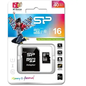 Silicon Power Microsdhc 16gb Class 10 Speicherkarte Mit Adapter
