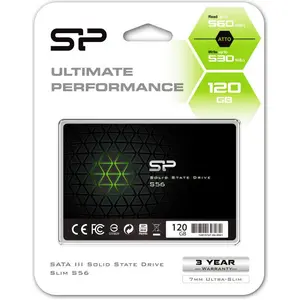 Silicon Power Slim S56, 120 GB, 2.5", 560 MB/s, 6 Gbit/s