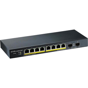 Zyxel Switch 10-Port Gigabit 2-Port SFP, 8-Port PoE+ 77W Smart Managed