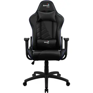 AeroCool FAUTEUIL AC110 AIR (NOIR/BLEU), Gaming Stuhl, Blau, Schwarz
