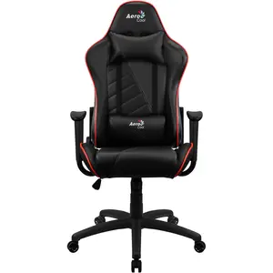 AeroCool AC110 AIR Universal-Gamingstuhl Gepolsterter Sitz, Gaming Stuhl, Schwarz
