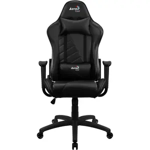 AeroCool AC-110 AIR Universal-Gamingstuhl Luftgefüllter Sitz, Gaming Stuhl, Schwarz