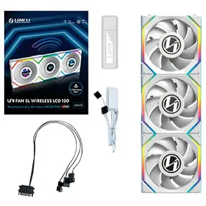 Lian Li Sl Wireless Lcd Ventilator 120 Mm 3 Einheiten