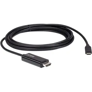 Aten USB C HDMI (2.70 m), Videokabel, Schwarz günstig