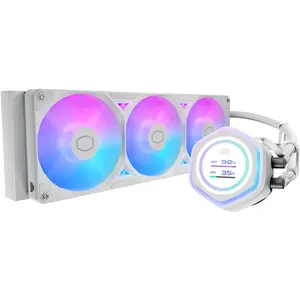 Cooler Master MasterLiquid Atmos II LCD 360, CPU Wasserkühler, Weiss