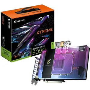 Gigabyte AORUS GeForce RTX 5090 XTREME WATERFORCE WB (32 GB, GDDR7), Grafikkarte, Schwarz, Transparent