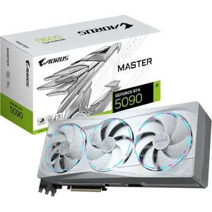 Gigabyte AORUS GeForce RTX 5090 MASTER ICE (32 GB, GDDR7), Grafikkarte, Weiss