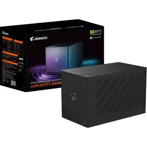 Gigabyte AORUS RTX 5090 AI BOX (32 GB, GDDR7), Grafikkarte, Schwarz