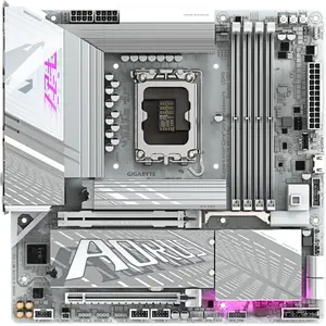 GIGABYTE Z890M AORUS ELITE WIFI7 ICE Mainboard, Intel, LGA 1851 (Socke...