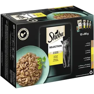 Sheba Katzenfutter Nassfutter: Geflügelvariation in Sauce, 12 Portions...