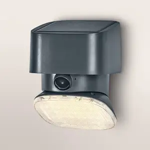 OSRAM Solar-Wandlampe ENDURA STYLE TURN, grau, Sensor, IP54