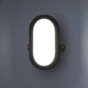 OSRAM LED-Außenwandlampe BULKHEAD schwarz 6W Kunststoff IP54