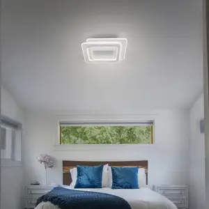 OSRAM LED-Deckenventilator GRILL 55x55 cm weiß Fernbedienung günstig