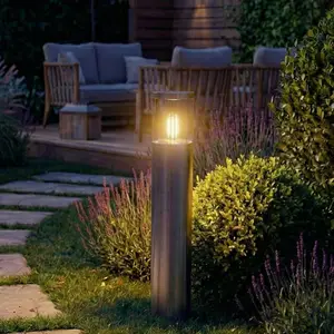 OSRAM Sockellampe ENDURA CLASSIC EBRO, Edelstahl, 49 cm IP44