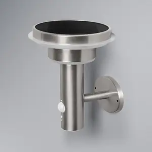 OSRAM Wandleuchte ENDURA STYLE SOLAR DOUBLE CIRCLE edelstahl