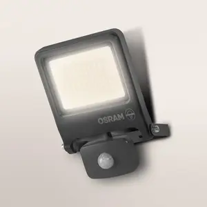 OSRAM Außenstrahler ENDURA FLOOD, grau, Sensor 30 W 830 IP44