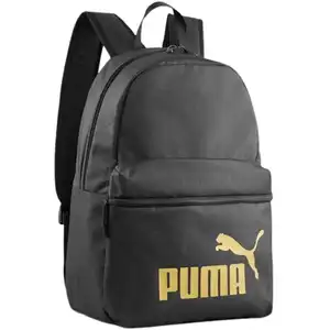 PUMA Rucksack Phase Backpack 22L Puma Black - Golden Logo schwarz