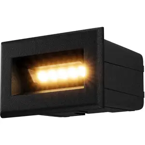 Maytoni Bosca LED Treppenbeleuchtung 3W Schwarz IP65 Warmweiss