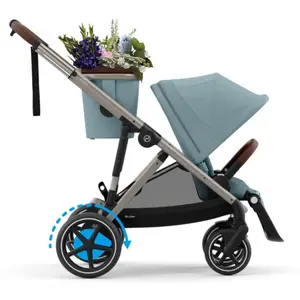Cybex COLUMBUS Kinderwagen eGAZELLE S TPE Stormy Blue, light blue günstig