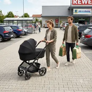 Cybex Talos S Lux Buggy mit faltbarer Babywanne, Farbe:Moon Black günstig