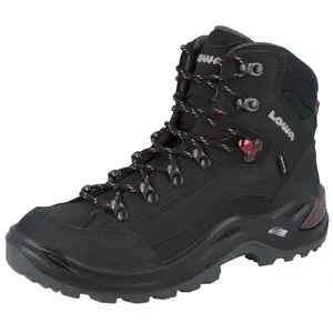 LOWA Renegade GTX Damen Wanderstiefel schwarz Nubukleder - Größe: UK 3...