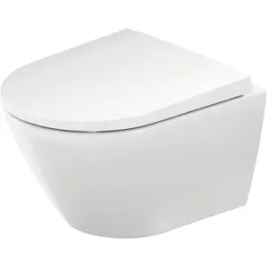 Duravit, Toilette + Bidet, Wand-Tiefspül-WC D-NEO rimless weiss günstig