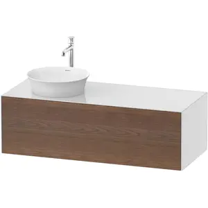 Duravit, Waschbeckenunterschrank, White Tulip, Waschtischunterbau wandhängend, Breite 1300 x Tiefe 550mm, mit 1x Auszug, mit (130 x 55 x 40.80 cm) günstig