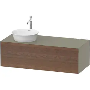 Duravit, Waschbeckenunterschrank, White Tulip, Waschtischunterbau wandhängend, Breite 1300 x Tiefe 550mm, mit 1x Auszug, mit (130 x 55 x 40.80 cm) günstig