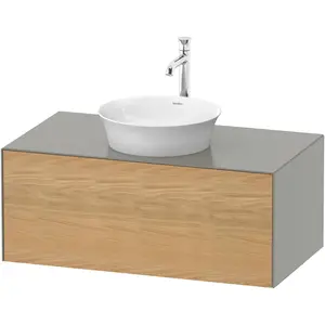 Duravit, Waschbeckenunterschrank, White Tulip, Waschtischunterbau wandhängend, Breite 1000 x Tiefe 550mm, mit 1x Auszug, mit (100 x 55 x 40.80 cm) günstig