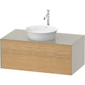 Duravit, Waschbeckenunterschrank, White Tulip, Waschtischunterbau wandhängend, Breite 1000 x Tiefe 550mm, mit 1x Auszug, mit (100 x 55 x 40.80 cm) günstig
