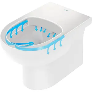 Duravit, WC Deckel, Tiefspül-Stand-WC No 1 rimless, 370x570mm, 4,5 Liter weiss günstig