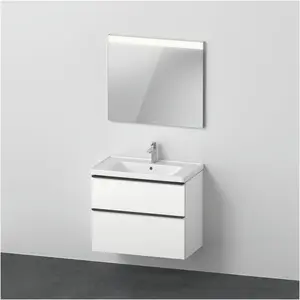 Duravit, Badmöbelset, D-Neo Möbel-Set, Möbelwaschtisch mit Waschtischunterschrank wandhängend und LED Spiegel, 800x2000 günstig