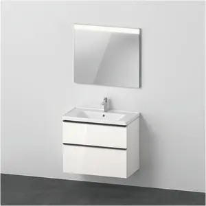 Duravit, Badmöbelset, D-Neo Möbel-Set, Möbelwaschtisch mit Waschtischunterschrank wandhängend und LED Spiegel, 800x2000 günstig